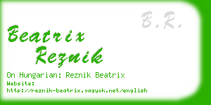 beatrix reznik business card